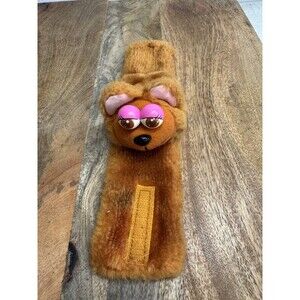 Vintage Hasbro 1985 Watchimals Brown Bear Fuzzy Plush Watch Toy